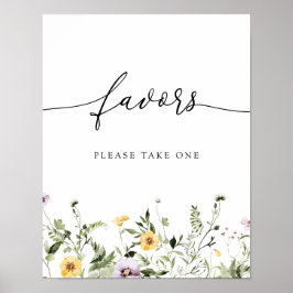 Fintvätt av Gult-jokertecken Poster