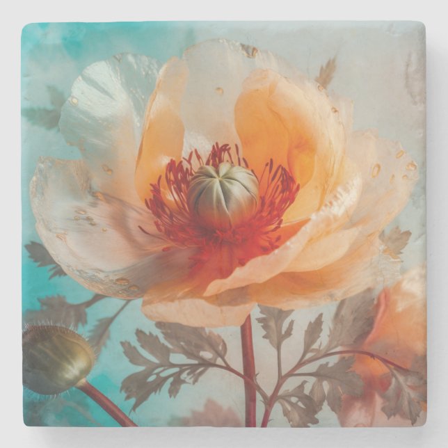 Fintvätt av känslig Orange Stenunderlägg (Framsidan)