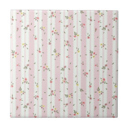 Fintvätt av keramiskt Blommönster Kakelplatta