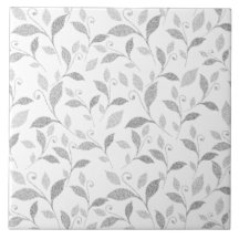 Fintvätt av keramiskt plattor av Grått-Blommigt, t