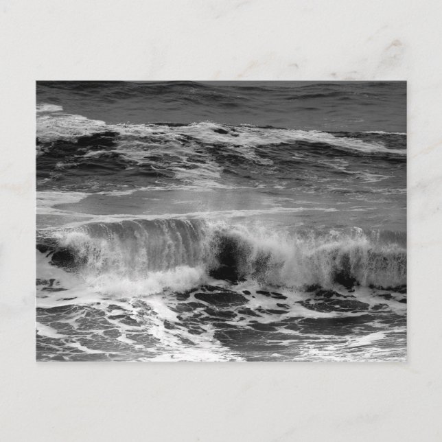 Fintvätt av kurvljus Vinkarare i monokroma vykort (Framsida)