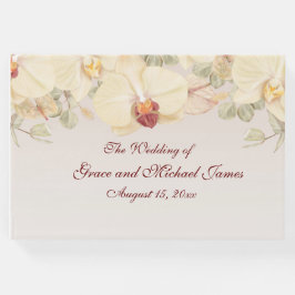 Fintvätt av obehandlat orchid gästböcker