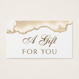 Fintvätt av persikoagenter-presentkort visitkort