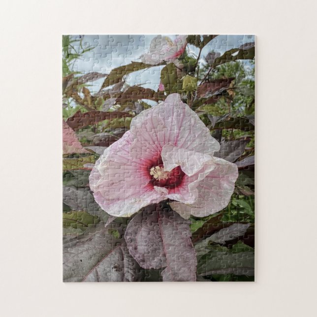 "Fintvätt av petmaterial" Hibiscus Flower Pussel (Vertikal)