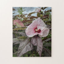 "Fintvätt av petmaterial" Hibiscus Flower