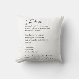 Fintvätt av poetry Decor Kärlek Kudde