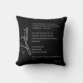 Fintvätt av poetry Decor Kärlek Kudde