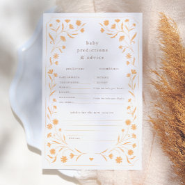 Fintvätt av råd om förutsägelse av babyskor i Blom