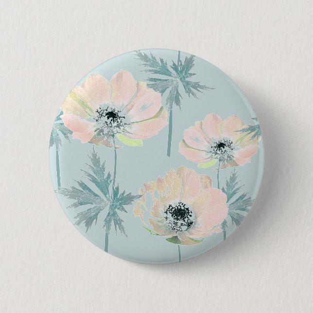 Fintvätt av rosa anemoner. knapp (Framsida)