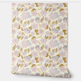 Fintvätt av rosa blommor