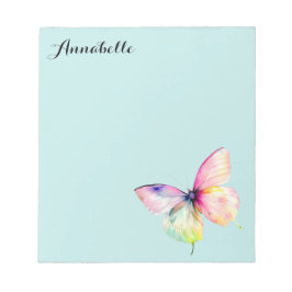 Fintvätt av Rosa i Pastel Rainbow Färg Anteckningsblock