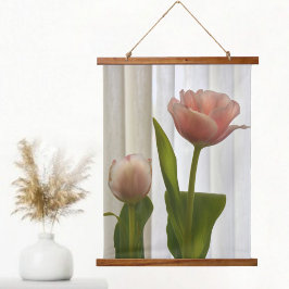 Fintvätt av Rosa Pastel Tulips - vacker fotografi