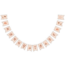 Fintvätt av skogar, sköljt fox babyskor Party Vimplar