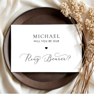 Fintvätt av skript och Frieri av Heart Ring Bearer Inbjudningar