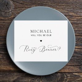 Fintvätt av skript och Frieri av Heart Ring Bearer Inbjudningar