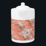 Fintvätt av Snöre-effekten Porcelain-Tekanna<br><div class="desc">Fintvätt av Snöre-effekten Porcelain-Tekanna</div>