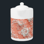 Fintvätt av Snöre-effekten Porcelain-Tekanna<br><div class="desc">Fintvätt av Snöre-effekten Porcelain-Tekanna</div>