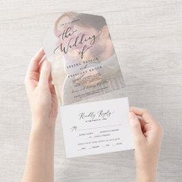 Fintvätt av svart kalligrafi | Foto Bröllop