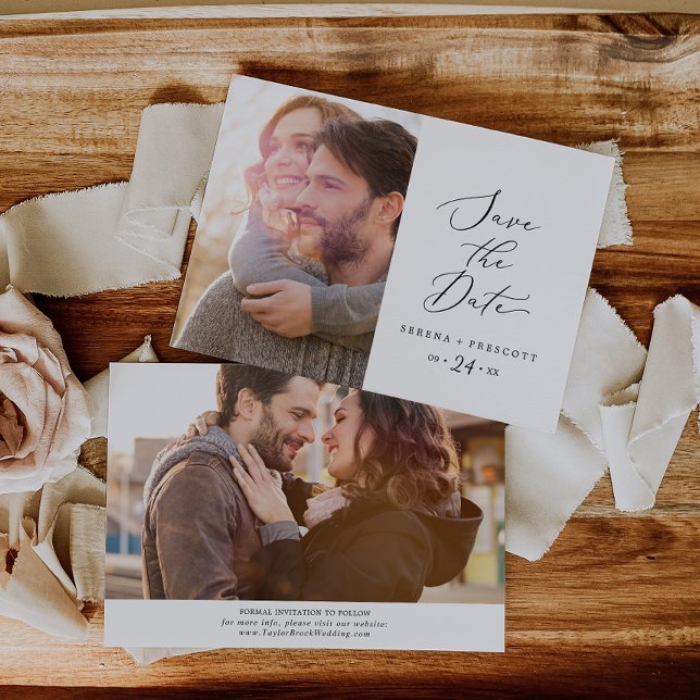 Fintvätt av svart kalligrafi - Spara datum Datumet (Skapare uppladdad)