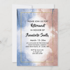 Fintvätt av vattenfärg i vinkara Pension Inbjudningar