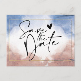 Fintvätt av vattenfärg som hör till vågar Spara da Meddelande Vykort