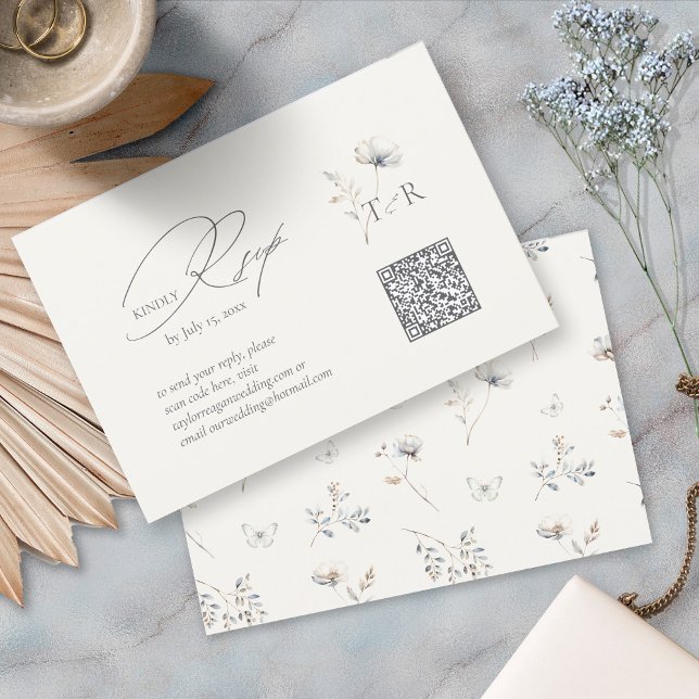 Fintvätt av vildblomma QR-kod ID1102 OSA Kort (Skapare uppladdad)