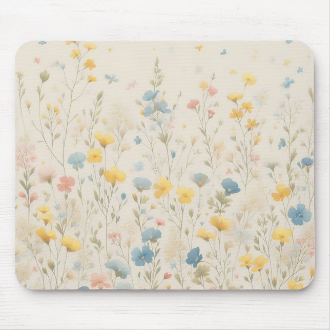 Fintvätt av vildblomsskugga musmatta (Framsidan)