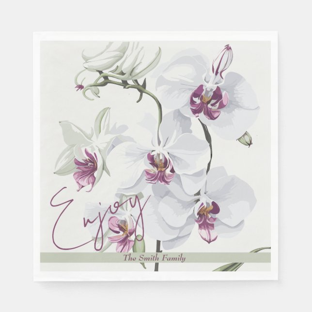 Fintvätt av vita stavade Pappersservett (Framsidan)