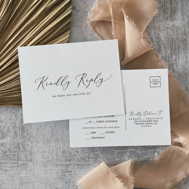 Fintvätt av vykort för OSA av svart kalligrafi (Skapare uppladdad)