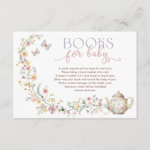 Fintvätt av Wildblomme Tea Party Bokar för Baby Tilläggskort