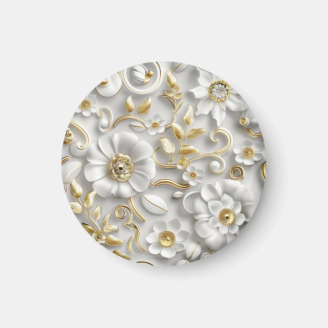 Fintvätt Blommigt Magnet (Framsidan)