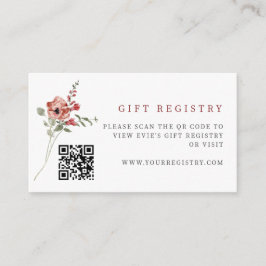 Fintvätt-Blommigt QR-kod Tilläggskort