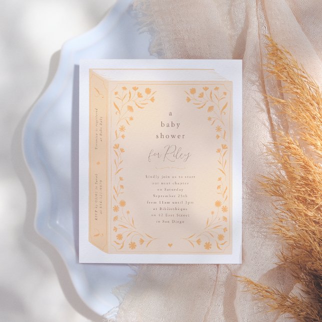 Fintvätt Blommigt Storybook Baby Shower Budget (Skapare uppladdad)