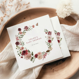 Fintvätt Blommigt Utandning Babykläder Pappersservett