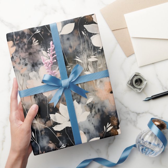 Fintvätt Blommönster Presentpapper (Gifting)