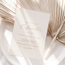 Fintvätt Guld-kalligrafi | Cream-bekräftelse