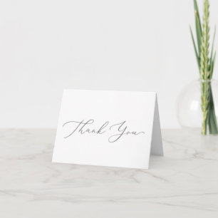 Fintvätt i Silver-calligrafi - tackkort