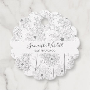 Fintvätt-illustration Gåvor Etiketter