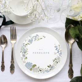Fintvätt Mjuk blå Blommigt Personlig av andedräkt Meny