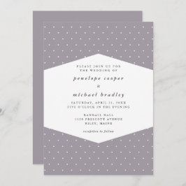 Fintvätt Mjuk Lila Bröllop Inbjudningar