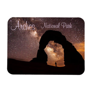 Fintvätt mot Starry Himlar, Arches NP, Utah Magnet