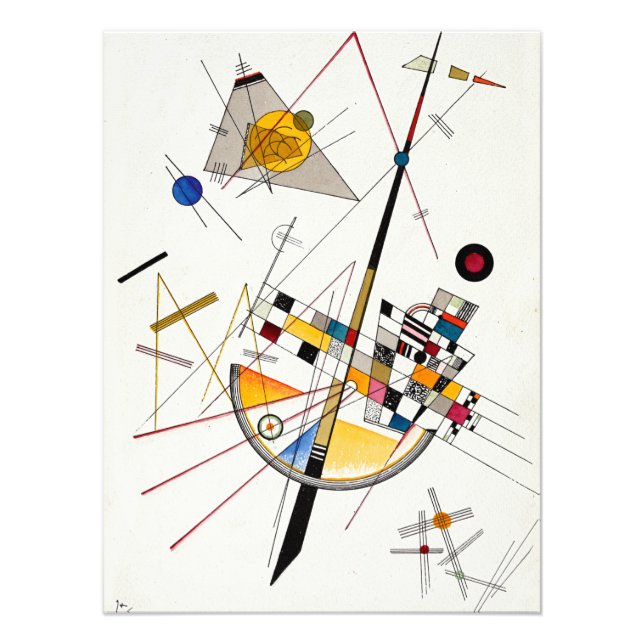 Fintvätt, nr 85 av Wassily Kandinsky Fototryck (Framsidan)