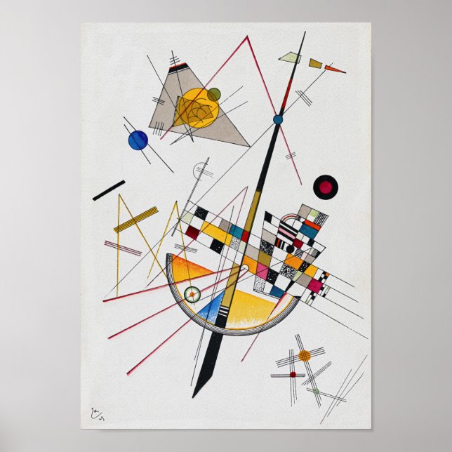 Fintvätt nr 85, Wassily Kandinsky Poster (Framsidan)