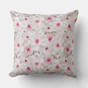 Fintvätt och rosa blommigt kudde