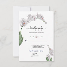 Fintvätt Orchid Flowers Bloom Bröllop OSA Kort