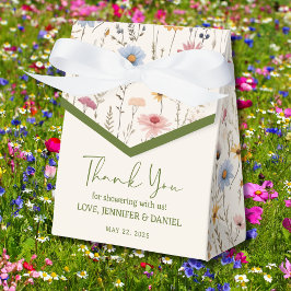 Fintvätt Pastel Boho Blommigt Baby Shower Presentaskar