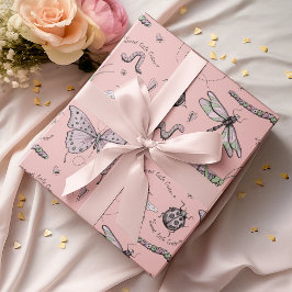 Fintvätt Svart liten kritiker Feminin Rosa Presentpapper