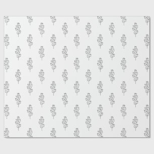 Fintvätt Svartvit lök Botaniska Löv-gift Presentpapper