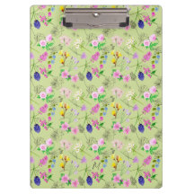 Fintvättblommor med vattenfärg på grönt