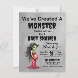 Finurlig Frankenstein-babyfest Julkort